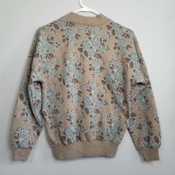 Season Ticket Vintage Henley Pullover Floral Retro Swearshirt SM Chic Bu… - Picture 13 of 13